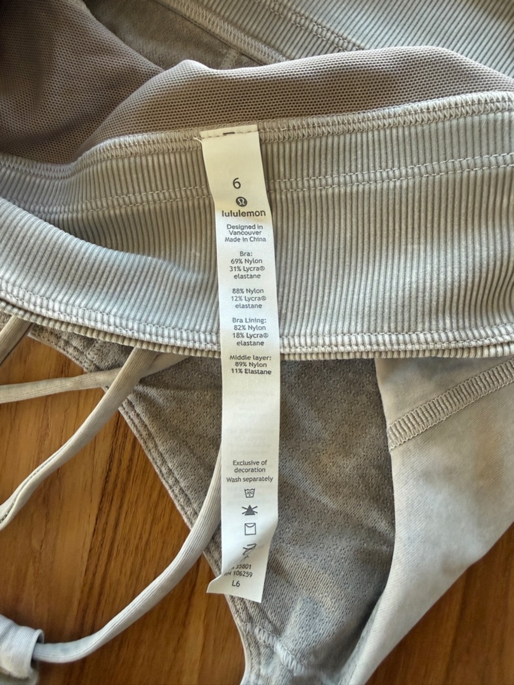 Lululemon Free To Be Bra *Long Line Rib Snow Wash
Washed French Clay - Picture 7 of 8